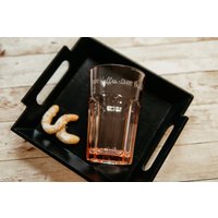 Latte Macchiato Glas Mit Spruch "Ohne Kaffee - Ohne Mich", Handgraviert von GeortnetesAllerlei