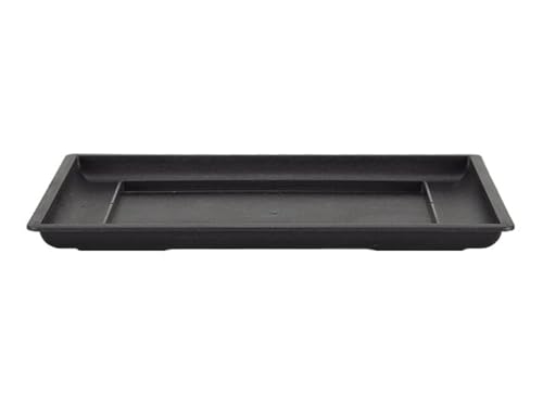 Chinesische rechteckige schwarze Plastikuntertasse für Bonsai 13x8,5x0,5 cm - PL16S Chinesische rechteckige schwarze Plastikuntertasse für Bonsai 13x8,5x0,5 cm - PL16S von Geosism & Nature
