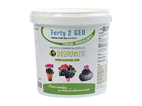 Ferty 2, NPK (Mg) 15-5-25 + (2) + micro-elementen (1 kg), in water oplosbare poedermeststof voor planten en bloemen von Geosism & Nature