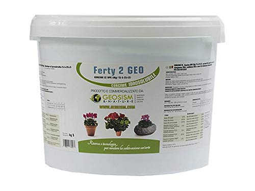 Ferty 2, NPK (Mg) 15-5-25 + (2) + micro-elementen (5 kg), in water oplosbare poedermeststof voor planten en bloemen von Geosism & Nature