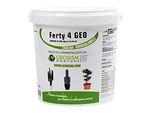 Ferty 4, NPK (Mg) 8-16-24 + (2) + micro-elementen (1 kg), in water oplosbare poedermeststof voor planten en bloemen von Geosism & Nature