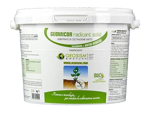 Geomicor Radicant Solid, (1 kg), körniges Inokulum von Mykorrhizapilzen und Rhizosphärenbakterien für Gemüse, Pflanzen und Blumen von Geosism & Nature