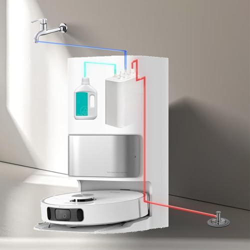 Geoviizon Automatische Wassernachfüllung Automatische Entleerung Automatische Zugabe von Reinigungsflüssigkeit modu.für dreame L10s Ultra/L10s Pro Ultra /L20 Ultra /X40 Ultra/X50 Ultra Saugroboter von Geoviizon