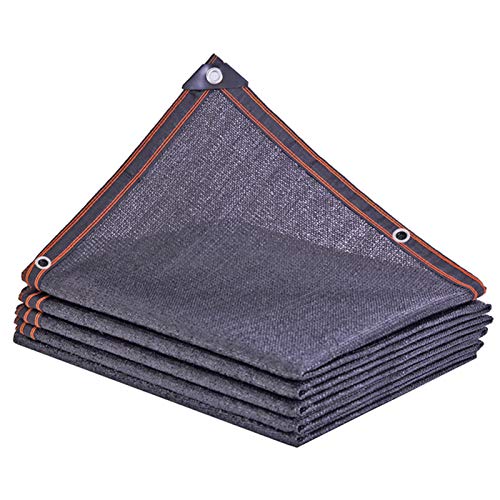 Geovne 6-Pin Schattiernetz,Leicht und Haltbarkeit Schattennetz,Schwarzes Beschattungsnetz,Winddichte Sonnenschutznetz,für Outdoor,Garten,Pflanze,Scheune,mit Ösen (3x4m) von Geovne