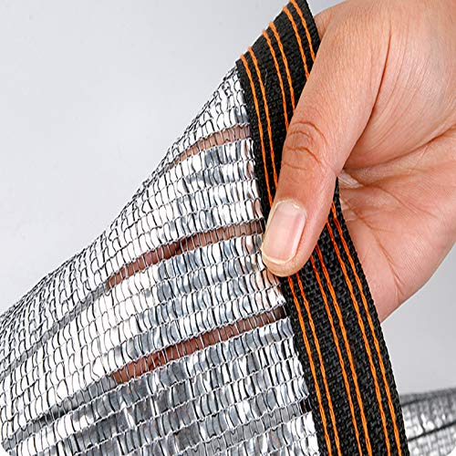 Geovne 85% Reflektierendes Aluminium-Schattiernetz,Sonnenschutznetz,Garten Dekorations-Schattennetz, Atmungsaktives Sonnensegel,für Hausblumen-Patio-Balkon-Pflanze,UV-Beständig (3x5m) von Geovne