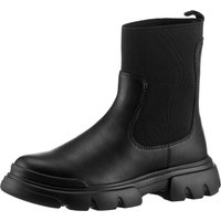Geox Chelseaboots "J JUNETTE GIRL C", Plateaustiefel, Schlupfstiefel, Winterstiefel mit Blockabsatz von Geox