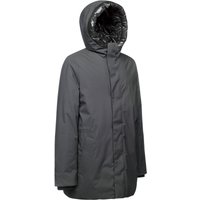 Geox Langjacke "SPHERICA" mit Kapuze mit verdecktem Reißverschluss & Druckern, Leistentaschen, Kapuze von Geox