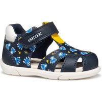 Geox Lauflernschuh "B SANDAL ZAPITO BOY", Babyschuh, Sandale, Klettschuh mit süßem Roboter Motiven von Geox