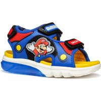 Geox Sandale "J SANDAL CIBERDRON B Blinkschuh", Klettschuh in buntem Design mit Super Mario Motiv und Blinkfunktion von Geox