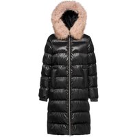 Geox Steppmantel "BACKSIE" mit 2-Wege-Reißverschluss, Kapuze mti Fellimitat von Geox