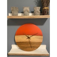 Epoxy Wood Wall Clock/Holz Wanduhr, Muttertag, Vatertag, Geschenk Kostenloser Versand von GepettoArts