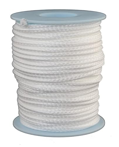 Dyneema Flechtschnur Seil Dyneemaseil Flechtleine aus Dyneema - Durchmesser 2.5mm - 25 Meter Fb. weiß von Gepotex