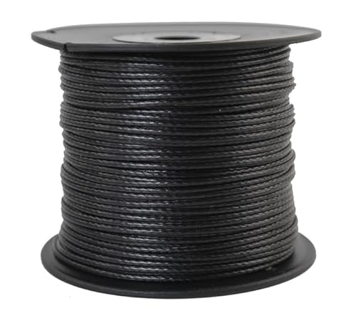 Dyneema Flechtschnur Seil Dyneemaseil Flechtleine aus Dyneema - Durchmesser 2mm - 100 Meter Fb.schwarz von Gepotex