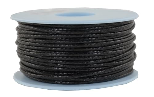 Dyneema Flechtschnur Seil Dyneemaseil Flechtleine aus Dyneema - Durchmesser 2mm - 30 Meter Fb. schwarz von Gepotex