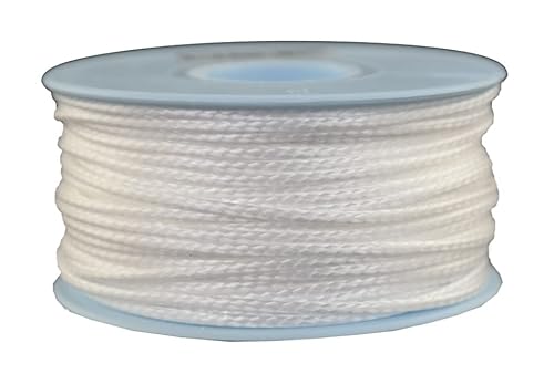 Dyneema Flechtschnur Seil Dyneemaseil Flechtleine aus Dyneema - Durchmesser 2mm - 30 Meter Fb. weiß von Gepotex