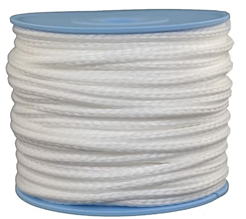 Dyneema Flechtschnur Seil Dyneemaseil Flechtleine aus Dyneema - Durchmesser 3mm - 50 Meter Fb. Weiss von Gepotex