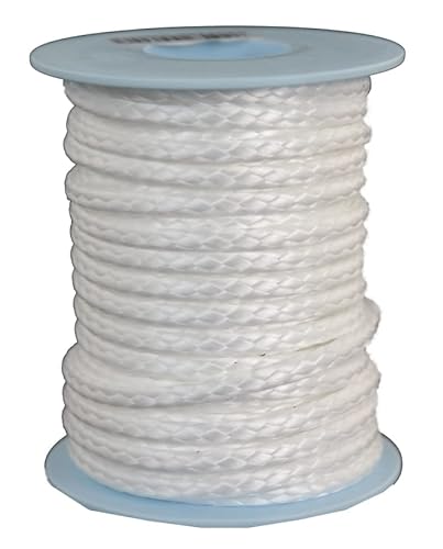 Dyneema Flechtschnur Seil Dyneemaseil Flechtleine aus Dyneema - Durchmesser 4mm - 10 Meter Fb. Weiss von Gepotex