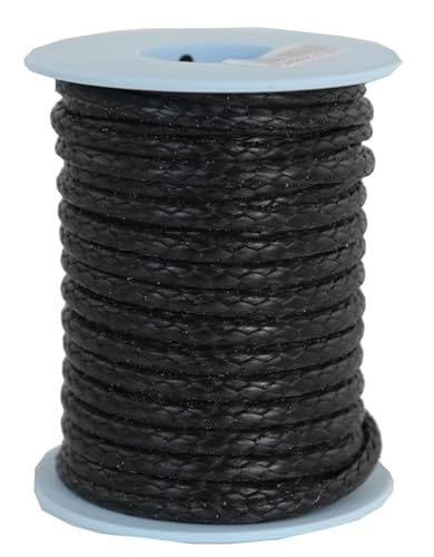 Dyneema Flechtschnur Seil Dyneemaseil Flechtleine aus Dyneema - Durchmesser 4mm - 10 Meter Fb. schwarz von Gepotex