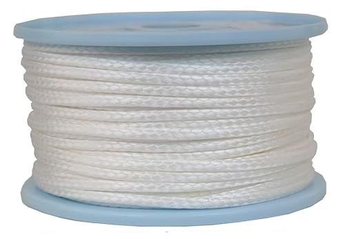 Dyneema Flechtschnur Seil Dyneemaseil Flechtleine aus Dyneema - Durchmesser 4mm - 50 Meter Fb.Weiss von Gepotex