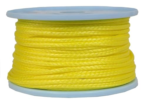 Dyneema Flechtschnur Seil Dyneemaseil Flechtleine aus Dyneema - Durchmesser 4mm - 50 Meter Fb.gelb von Gepotex