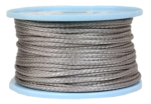 Dyneema Flechtschnur Seil Dyneemaseil Flechtleine aus Dyneema - Durchmesser 4mm - 50 Meter Fb.grau von Gepotex