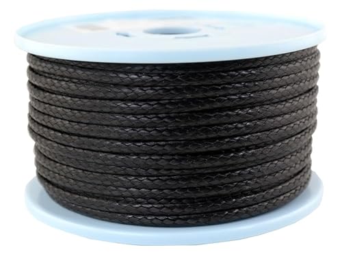 Dyneema Flechtschnur Seil Dyneemaseil Flechtleine aus Dyneema - Durchmesser 4mm - 50 Meter Fb.schwarz von Gepotex