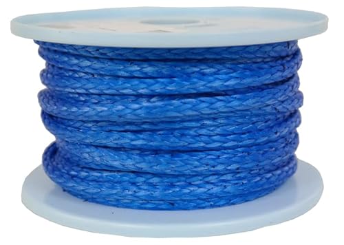 Dyneema Flechtschnur Seil Dyneemaseil Flechtleine aus Dyneema - Durchmesser 5mm - 20 Meter Fb.blau von Gepotex
