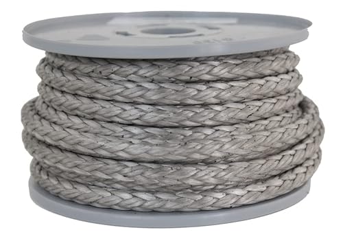 Dyneema Seil Flechtleine Dyneemaseil Farbe grau Durchmesser 8mm - 5.300 daN - Länge: 10 Meter von Gepotex