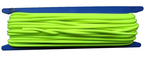 Gepolight® Gummiseil/Expanderseil 20 Meter Durchmesser 5mm Neongelb Fluoreszierend (leuchtet unter Schwarzlicht) von Gepotex