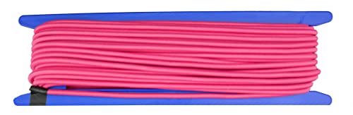 Gepolight® Gummiseil/Expanderseil 20 Meter Durchmesser 5mm neon-pink Fluoreszierend (leuchtet unter Schwarzlicht) von Gepotex