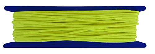 Gepolight ® Leuchtschnur Fb. neon-gelb Ø ca. 3.5mm – 30 Meter – 100% Polyester B1 – leuchtet genial unter Schwarzlicht/Blacklight von Gepotex