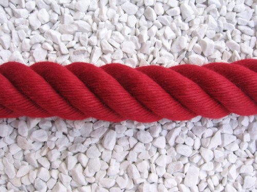 Gepotex Handlaufseil Absperrseil 40 mm Farbe weinrot - Handlauf Seil Treppenseil von Gepotex