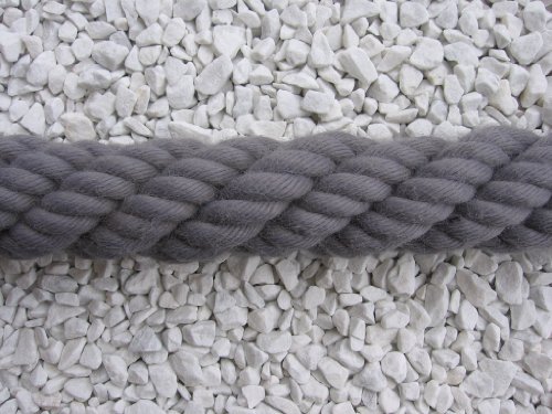 Handlaufseil Absperrseil Treppenseil Handlauf Seil Ø 37mm Fb. grau - Preis per Meter Seil von Gepotex