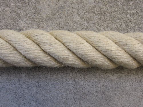 Gepotex Handlaufseil Absperrseil Handlauf Seil Jute (Naturfaser) 40mm Fb. Natur von Gepotex
