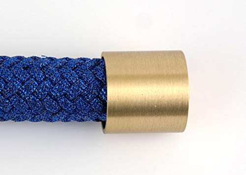 Gepotex Seilendhalter Seilkappe Seilendkappe Messing matt für 25mm Handlaufseil/Absperrseil von Gepotex