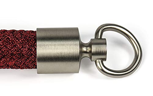 Gepotex Seilendhalter Seilkappe Seilendkappe Nickel matt mit Ring für 25 mm Handlaufseil/Absperrseil von Gepotex