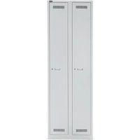 BISLEY LIGHT Kleiderspind 2 Abteile, HxBxT 1.850 x 600 x 500 mm, lichtgrau von BISLEY LIGHT