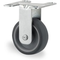 TENTE® Bockrolle TPE, Gleitlager, spurlos, Radachse vernietet, Ø x Breite 50 x 50 mm, TK 40 kg von TENTE®