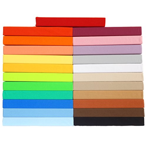 Gerald Wittmann Doppelpack Spannbettlaken 2X 140x200-160x200 cm, 100% Baumwolle Jersey, Rosa Gerald Wittmann Doppelpack Spannbettlaken 2X 140x200-160x200 cm, 100% Baumwolle Jersey, Rosa von Gerald Wittmann
