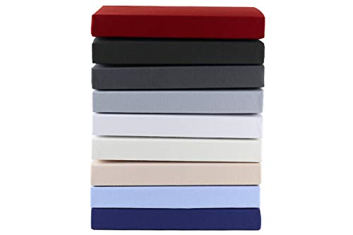 Gerald Wittmann Premium Spannbettlaken 140x200-160x200 cm, 100% Baumwolle Jersey, Dunkel-blau Gerald Wittmann Premium Spannbettlaken 140x200-160x200 cm, 100% Baumwolle Jersey, Dunkel-blau von Gerald Wittmann