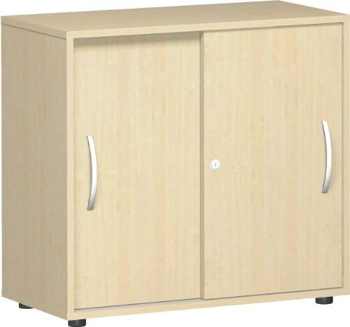 Gera Möbel S-382501-AH Schiebetürenschrank Mailand 2 OH mit Standfüßen, 80 x 40 x 75,2 cm, ahorn von Geramöbel