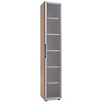 Geramoebel Aktenschrank Speed Office 5 Fachböden 2 Glastüren Ahorn 400 x 420 x 2.160 mm von Geramöbel