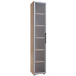 Geramoebel Aktenschrank Speed Office 5 Fachböden 2 Glastüren Griff rechts Buche 400 x 420 x 2.160 mm von Geramöbel