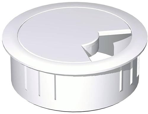 Geramöbel Kabeleinlassbuchse montiert D: 80 mm, Positionierung mittig bei werksseitiger Montage, Silber Geramöbel Kabeleinlassbuchse montiert D: 80 mm, Positionierung mittig bei werksseitiger Montage, Silber von Geramöbel