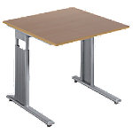 Geramoebel Schreibtisch Speed Office Buche-Nb. 800 x 800 x 820 x 68 - 82 mm von Geramöbel