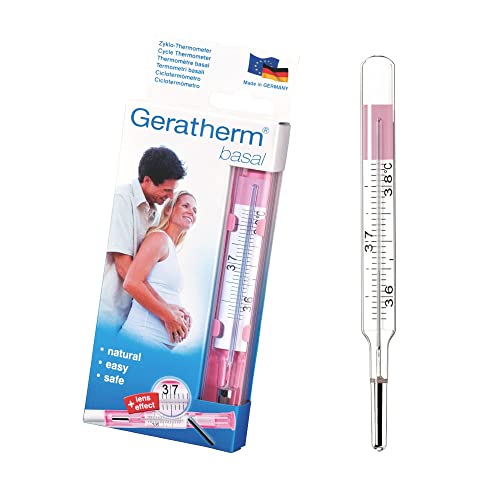GERATHERM basal analog – Basalthermometer analog/Basalthermometer zur Zykluskontrolle inkl. Auswertungstabelle/Basalthermometer Kinderwunsch – Made in Germany von Geratherm