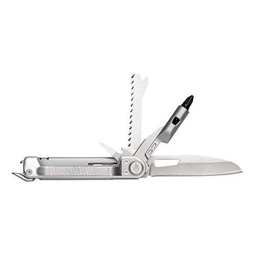 Gerber Taschenmesser mit 8 Funktionen, Multitool mit glatter Klinge, Schraubendreher mit Wechselbit, ArmBar Trade, Silber, Edelstahl/Aluminium, 1064416 von Gerber