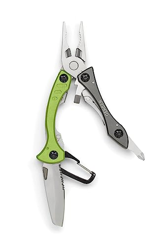 Gerber Multifunktionswerkzeug mit Taschenclip, Crucial Multi-tool, Grün, 31-000238 von Gerber