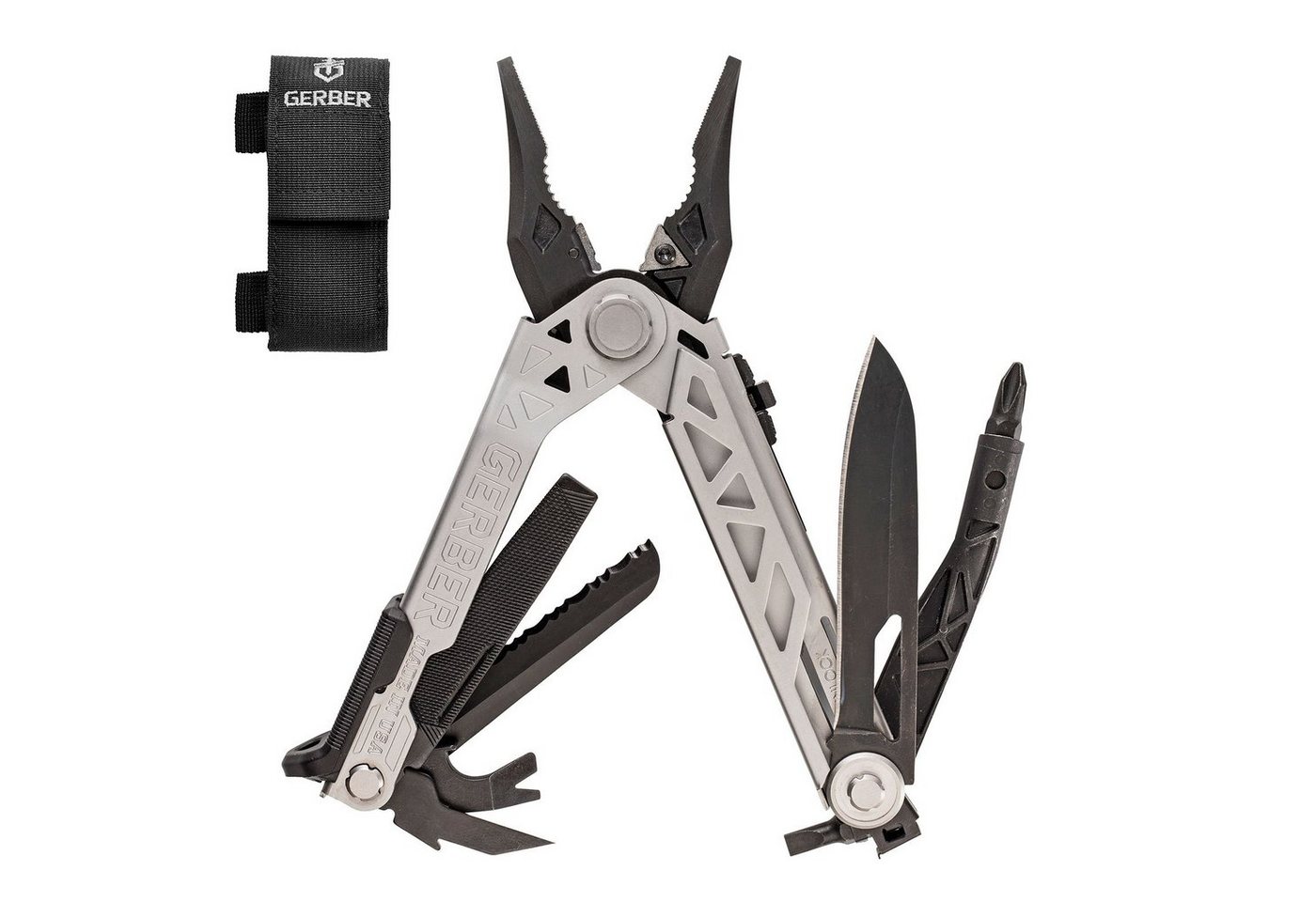 Gerber Multitool Multitool Center-Drive Schraubendreher, Tool Wechselbit Etui 7 Funktionen von Gerber