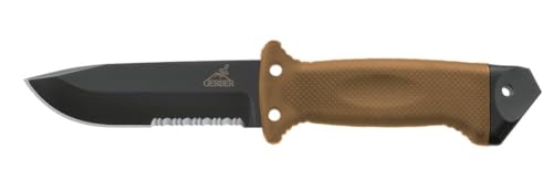 Gerber Survival-Messer mit Teilwellenschliff und Bein-Holster, LMF II Infantry, Klingenlänge: 12,3 cm, 420HC Stahl, 22-01463 von Gerber